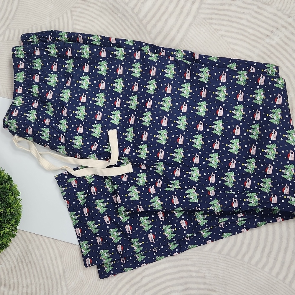 Vineyard Vines Men’s Whale Santa Christmas Flannel Pajama Pants - Small - Picture 3 of 7